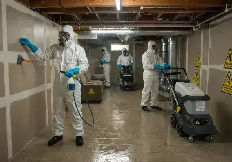 Basement Moisture Removal and Structural Drying process in Santa Clara, CA